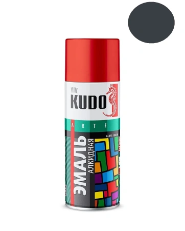 Краска темно-серая алкидная KUDO 520мл